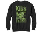 CHIN UP Kiss Me I Work Out Womens Graphic Sweatshirt