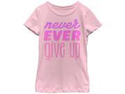 CHIN UP Never Give Up Girls Graphic T Shirt