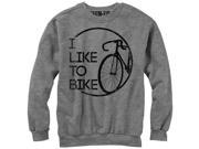 CHIN UP Like to Bike Womens Graphic Sweatshirt