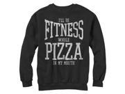 CHIN UP Fitness Whole Pizza Womens Graphic Sweatshirt