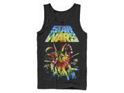 Star Wars Classic Tie-Dye Poster Mens Graphic Tank Top Star Wars Classic Tie-Dye Poster Mens Graphic Tank Top