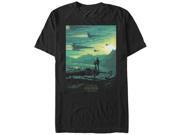 Star Wars Poe X-Wing Sunset Mens Graphic T Shirt Star Wars Poe X-Wing Sunset Mens Graphic T Shirt