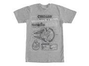 UPC 888886016793 product image for Star Wars Millennium Falcon Details Mens Graphic T Shirt | upcitemdb.com