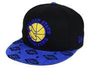 Golden State Warriors NBA New Era 9Fifty Sueded Print Snapback Hat