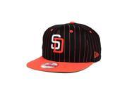 San Diego Padres MLB New Era 9Fifty Vintage Pinstripe Flat Bill Snapback Hat