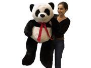 Big Stuffed Panda 48 Inch Soft Large 4 Foot Teddy Bear Big Plush Animal