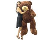 Huge 5 Foot Brown Teddy Bear Soft Giant Stuffed Animal 60 Inch Snuggle Buddy