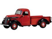 1938 International D 2 Pickup Truck IH Red Black 1 25 Diecast Model by First Gear