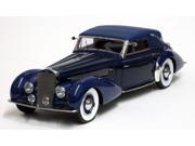 1939 Delage D8 120 Cabriolet Dark Blue Limited Edition to 130pcs 1 18 Model Car by Minichamps