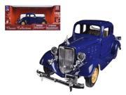 1933 Chevrolet 2 Passenger 5 Window Coupe Blue 1 32 Diecast Model Car by New Ray