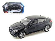 2011 2012 BMW X6M Black 1 18 Diecast Car Model by Bburago