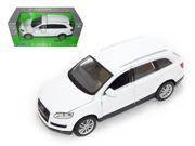Audi Q7 White 1 24 Diecast Car Model by Welly