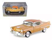 1957 Cadillac Series 62 Coupe De Ville Yellow 1 32 Diecast Car Model by Signature Models