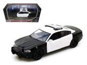 2011 Dodge Charger Pursuit Unmarked Black White Police Car 1 24 Diecast Model Car by Motormax