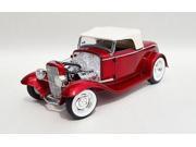 1932 Ford Grand National Deuce Series 5 Candy Red Metallic Limited Edition to 948pcs 1 18 Diecast Model Car by Acme