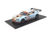 Aston Martin Vantage V8 Gulf 95 Winner GTE AM Le Mans 2014 K. Poulsen D.H.Hansson N.Thiim 1 18 Model Car by Spark