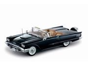 1960 Ford Thunderbird Convertible Raven Black 1 18 Diecast Car Model by Sunstar