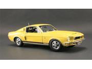 1968 Ford Shelby Mustang GT350 Yellow WT 6066 Release 2 1 18 Diecast Car Model by Acme