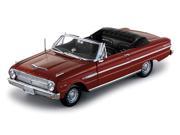 1963 Ford Falcon Open Convertible Chestnut Poly 1 18 Diecast Car Model by Sunstar