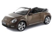 Volkswagen New Beetle Convertible Toffee Brown Metallic 1 18 Diecast Car Model by Kyosho