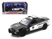 2011 Dodge Charger Pursuit Police 1 24 Diecast Car Model by Motormax