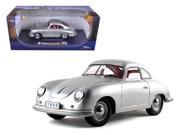1950 Porsche 356 Coupe Silver 1 18 Diecast Model Car by Signature Models