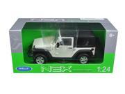 2007 Jeep Wrangler White 1 24 Diecast Model Car by Welly