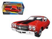 Dom s Chevrolet Chevelle SS Red Fast Furious Movie 1 24 Diecast Model Car by Jada