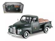 1950 Chevrolet Pickup Truck Green With Barrels Willamette Valley Winery 1 32 Diecast Model Car by Signature Models