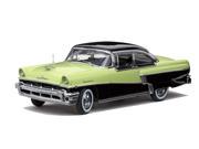 1956 Mercury Montclair Hard Top Green Black Platinum Edition 1 18 Diecast Car Model by Sunstar
