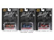 Carroll Shelby 50th Anniversary 3 Pieces Set 1 64 Diecast Model Cars by Shelby Collectibles