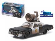 1974 Dodge Monaco Bluesmobile Blues Brothers Movie 1980 with Speaker on Roof 1 43 Diecast Model Car by Greenlight