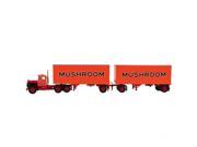 Mack R Model Truck Mushroom With Dual 28 Pup Trailers 1 64 by First Gear