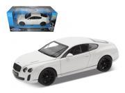 Bentley Continental Supersports White 1 24 Diecast Car Model by Welly