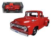 1956 Ford F 100 Pickup Red 1 24 Diecast Model Car by Motormax