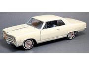 1965 Chevrolet Chevelle Malibu SS L79 Ermine White Limited to 528pc 1 18 Diecast Model Car by Acme