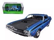 1970 Dodge Challenger T A Blue 1 24 Diecast Model Car by Welly