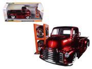 1952 Chevrolet COE Pickup Truck Red Just Trucks with Extra Wheels 1 24 Diecast Model by Jada