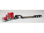 IH DCP Peterbilt 379 with Fontaine Lowboy Trailer Red 1 64 Diecast Model by Speccast