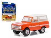 1976 Ford Bronco Orange Explorer Package Country Roads Series 14 1 64 Diecast Model Car by Greenlight