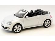 Volkswagen New Beetle Convertible Oryx White 1 18 Diecast Car Model by Kyosho