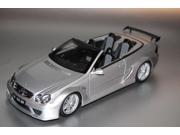 Mercedes CLK DTM AMG Convertible Silver 1 18 Diecast Model Car by Kyosho