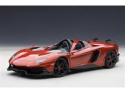 Lamborghini Aventador J Metallic Red 1 18 Diecast Car Model by Autoart