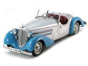 1935 Audi 225 Front Roadster 1 of 4000 Produced Silver Blue 1 18 Diecast Model Car by CMC