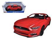2015 Ford Mustang GT 5.0 Red 1 18 Diecast Car Model by Maisto