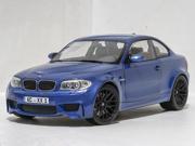 2011 BMW 1 M Coupe Blue Metallic Limited Edition to 504pcs 1 18 Diecast Model Car by Minichamps