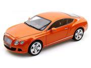 2011 Bentley Continental GT Metallic Orange 1 18 Diecast Car Model by Minichamps
