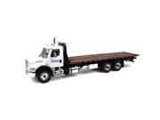 Freightliner M2 Komatsu Flatbed Tow Truck with Jerr Dan Rollback Carrier 1 34 Diecast Model by First Gear