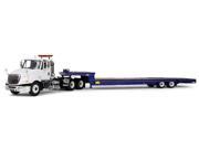International ProStar with Ledwell Hydratail Trailer White and Blue 1 34 Diecast Model by First Gear