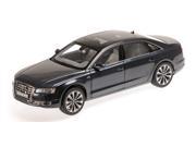 2014 Audi A8 L W12 Moon Shine Blue 1 18 Diecast Model Car by Kyosho